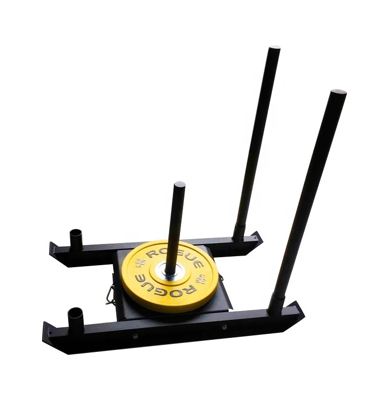 
High QualityAdd Barbell Fitness Prowler Weight Plate Sled Adjustable Weight Sled Trainer 
