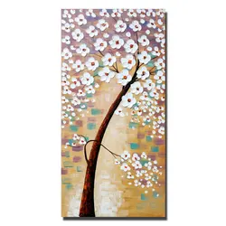 The Best Quality Golden Large Wall Oil Paintings Embossed Street Canvas Art Knife Painting