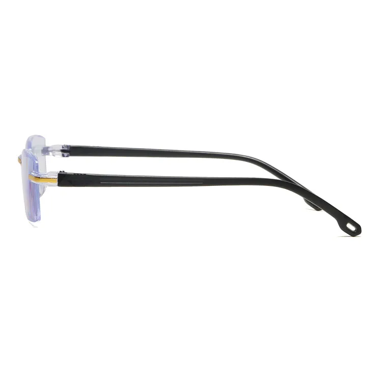 Men Women Rimless Reading Glasses Far Near Anti Blue Light Magnification Antifatigue Eyewear Presbyopic Reading Glasse