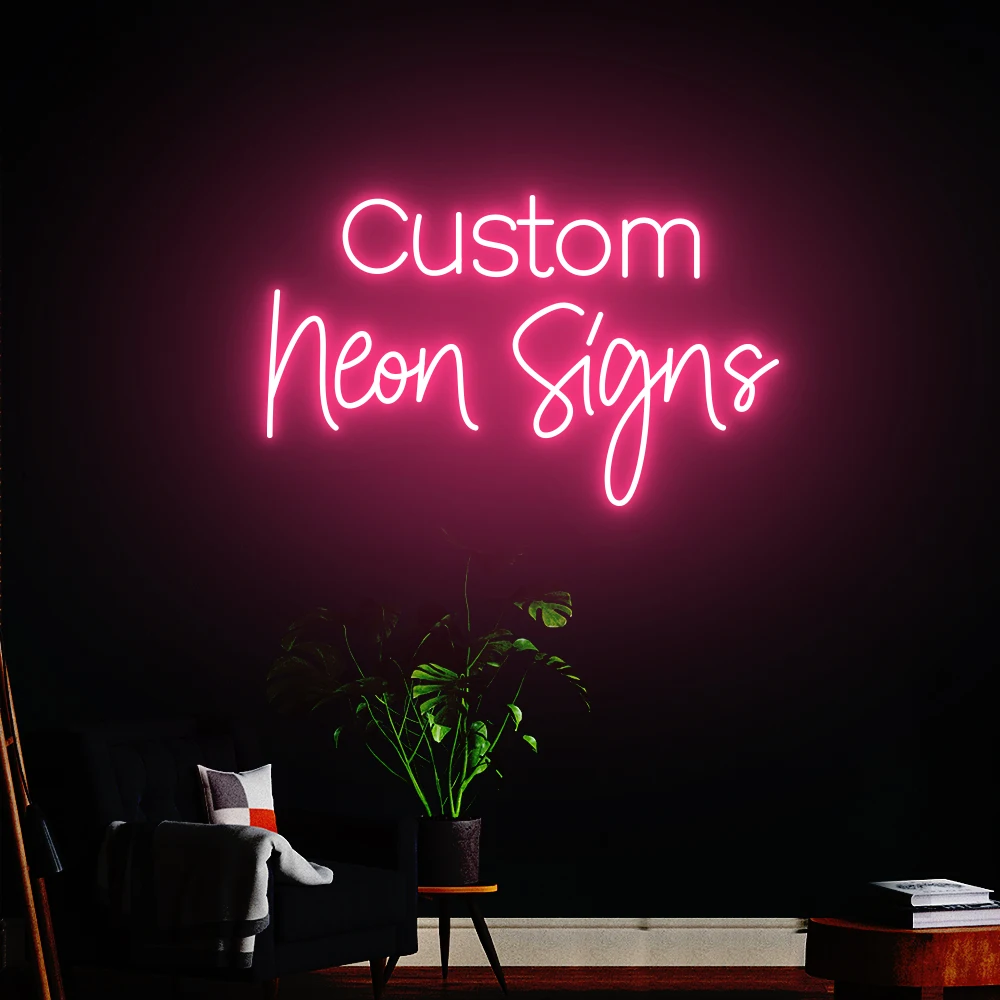 Fast Delivery Custom Neon Led Light Name Logo Sign No Moq Dropshipping For Home Birthday Party Room Wedding Decor