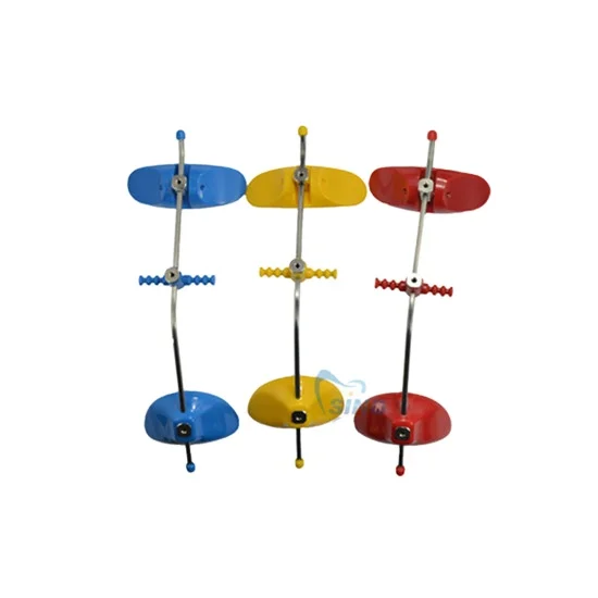 Orthodontic plastic single face bar