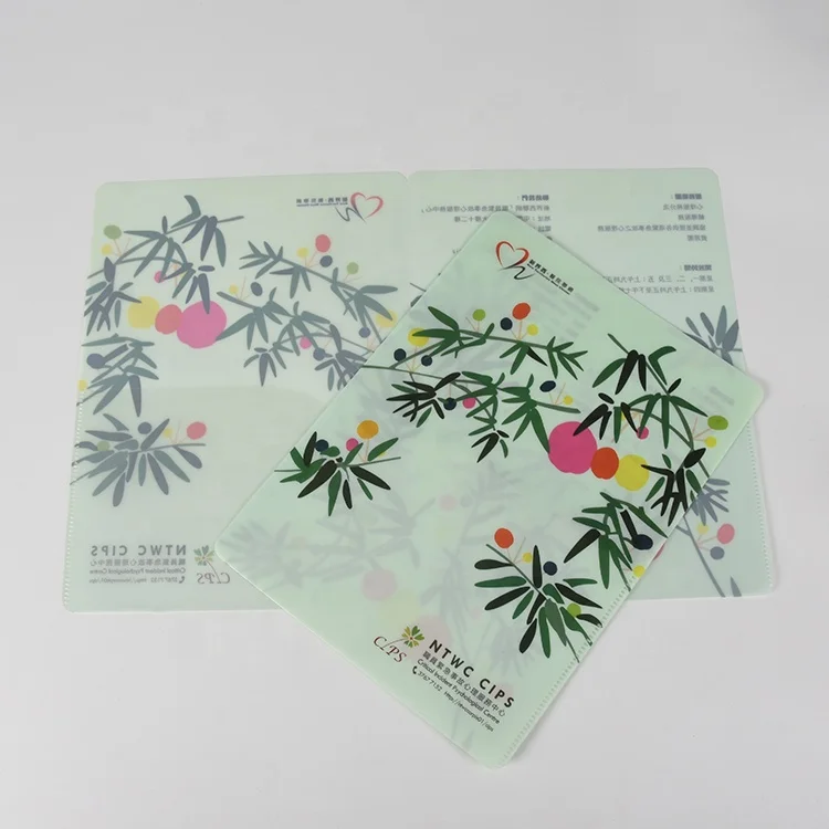 Рекламная Заказная Толстая пластиковая папка для файлов A4 PP с прозрачным карманом