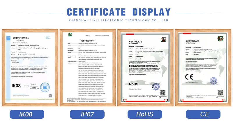 CCTV outdoor ip55 weatherproof nylon cable gland shroud junction box with terminal block