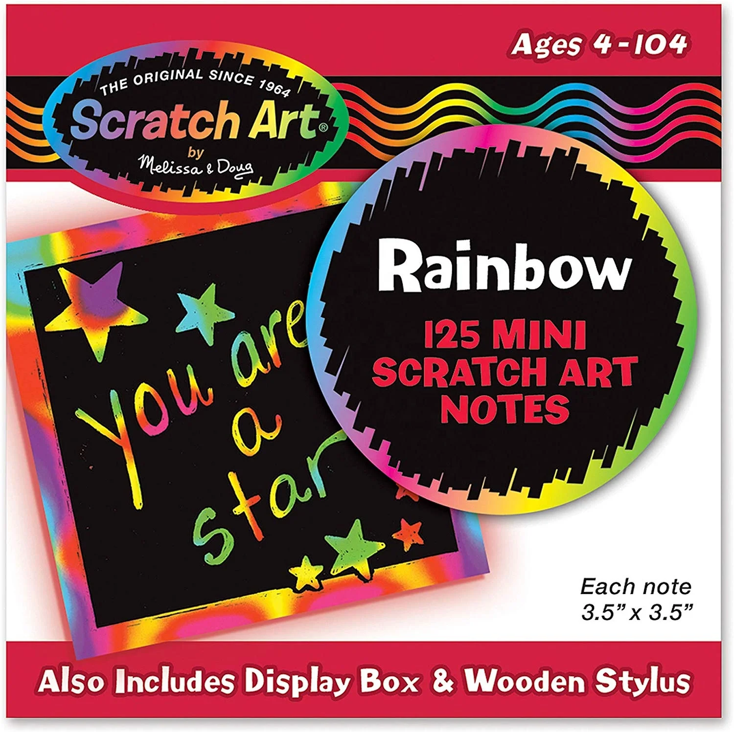 
Scratch Art Box Of Rainbow Color Magic DIY Mini Notes 