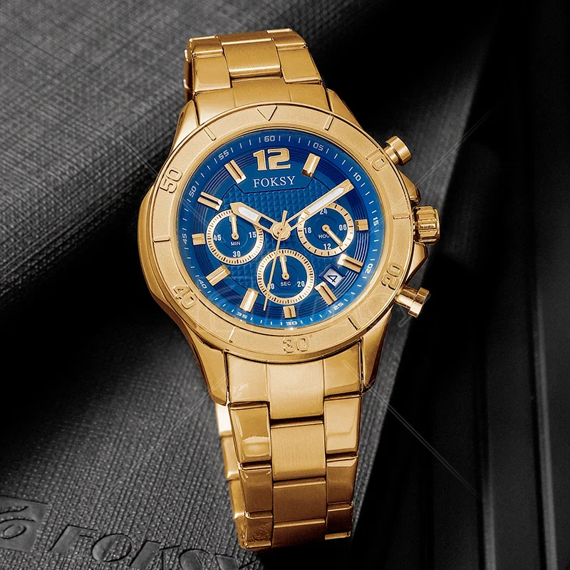 OEM ODM Custom Logo Alloy Sport Chronograph Quartz Wristwatch Brand Your Own Luxury Watch For Men