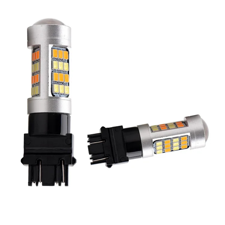 
42SMD 12V Amber/White 3157 Led Switchback Bulb Led Break Light 