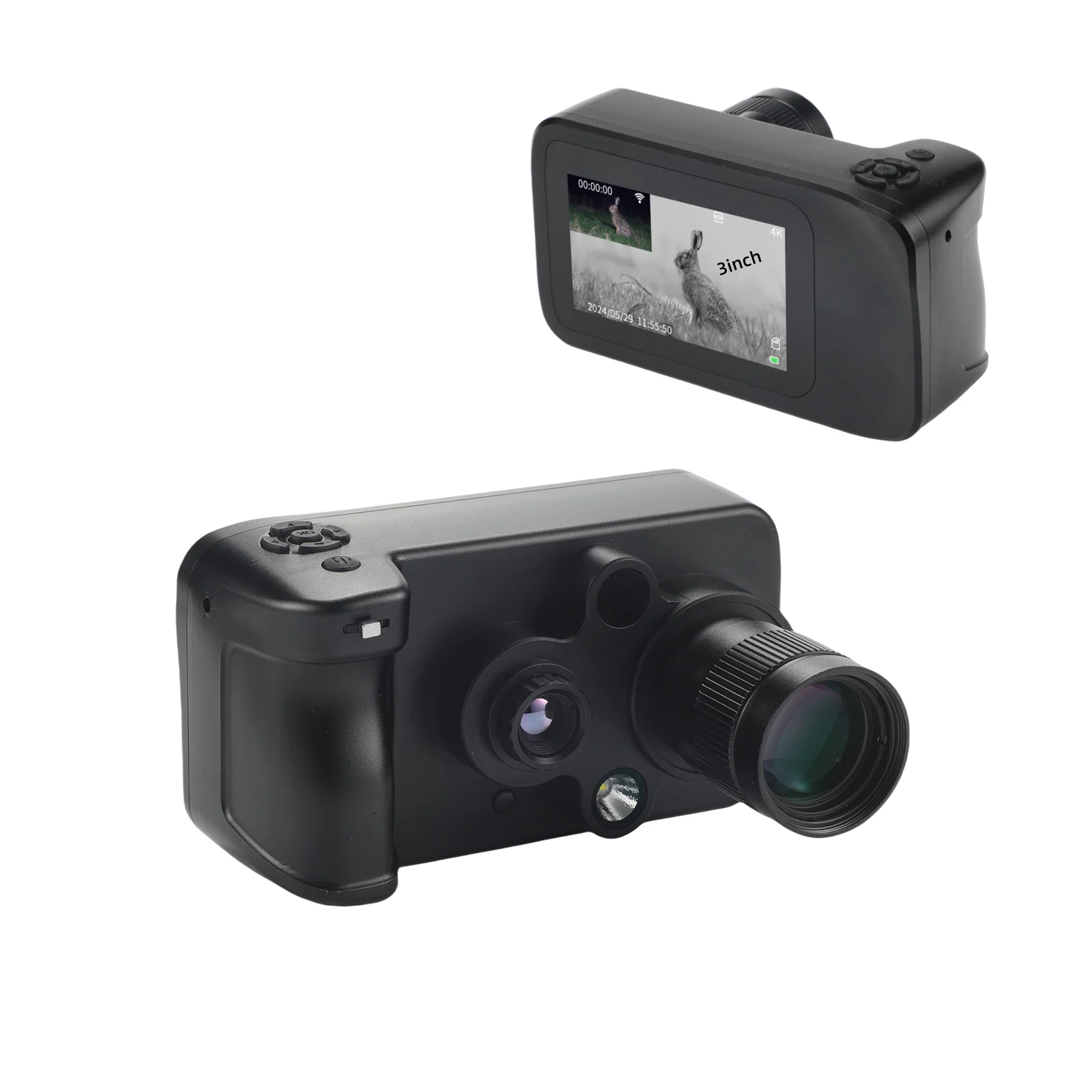 Night Vision Monocular Three Light Switch Model Full Color Image 25mm Optical Lens 13mm Thermal Lens for outdoor Hunting