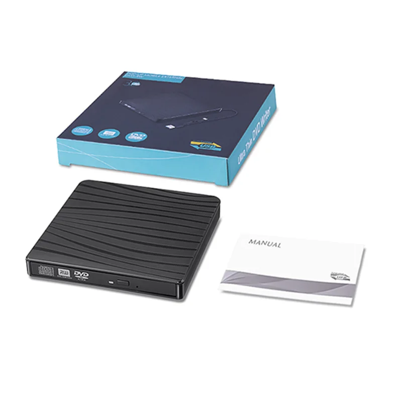 Портативная высокоскоростная USB-C & USB 3 0 компакт-дисков (CD/DVD читатель писатель внешний Дисковод DVD для портативных ПК настольных компьютеров