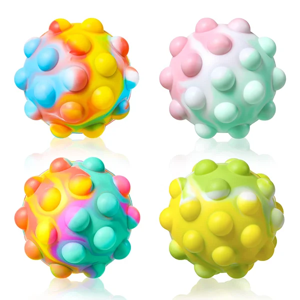 Pop Fidget Ball Popper Toys 3D Squeeze Balls Portable Anti Stress Sensory Game New Stress Balls with Bubble