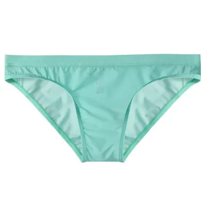 
Ready To Ship Ice Silk Summer Design Low Waist Transparent Men Sexy Underwear Briefs 