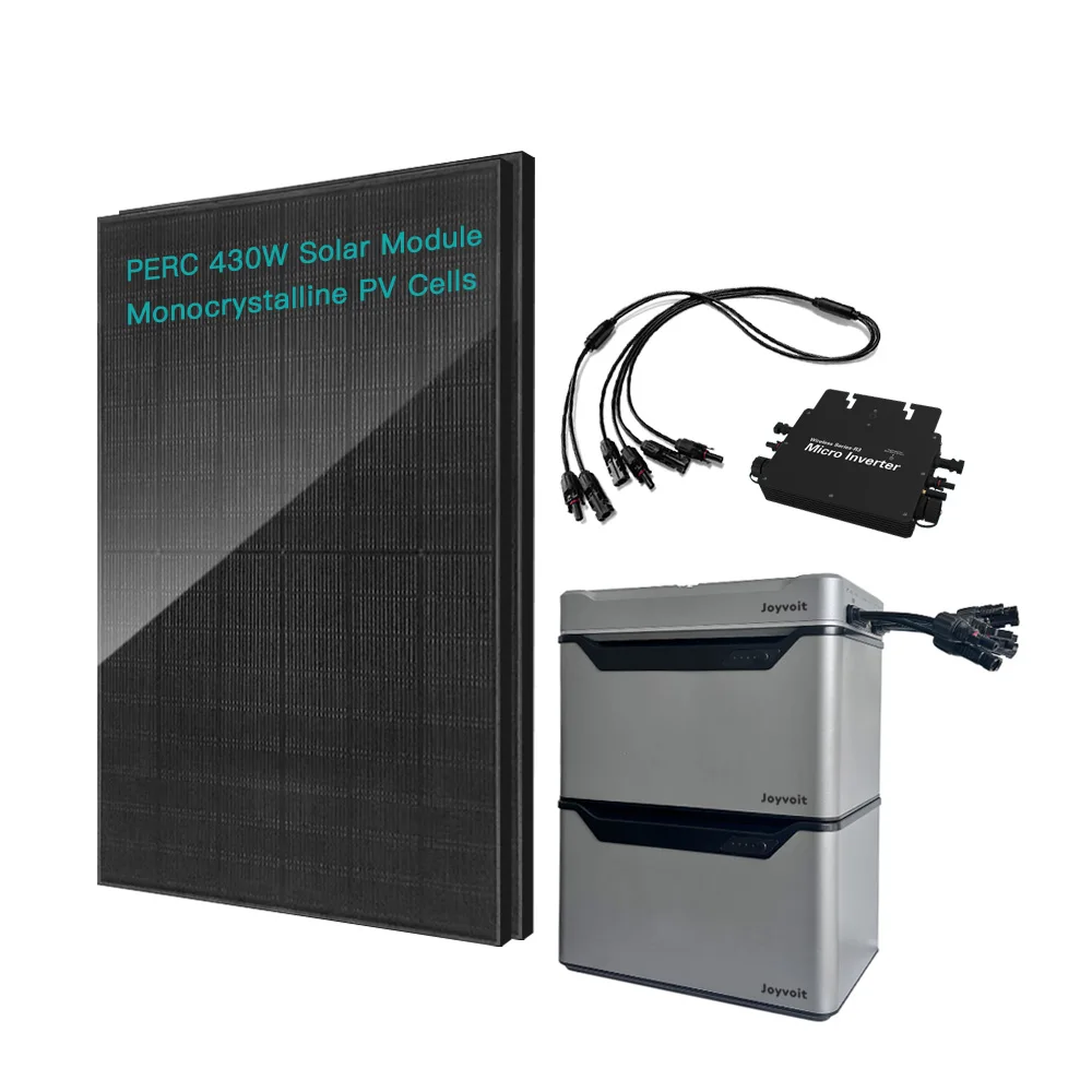 All-in-One Balcony Solar Solution Smart Micro Inverter system Compact Solar Power Station with stackable LiFePO4 battery