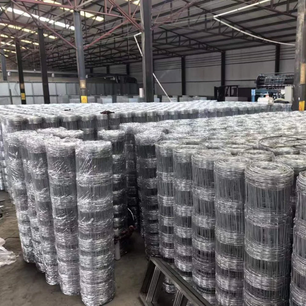 2.2mm 2.5mm 2.7mm wire heavy duty fixed knot woven wire field fence/ Galvanized Sheep Farm Fence Field Fence