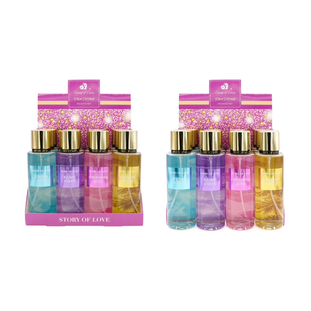Wholesale cross-border fragrance perfume large bottle set 250ml*12pcs European and American fragrance overseas