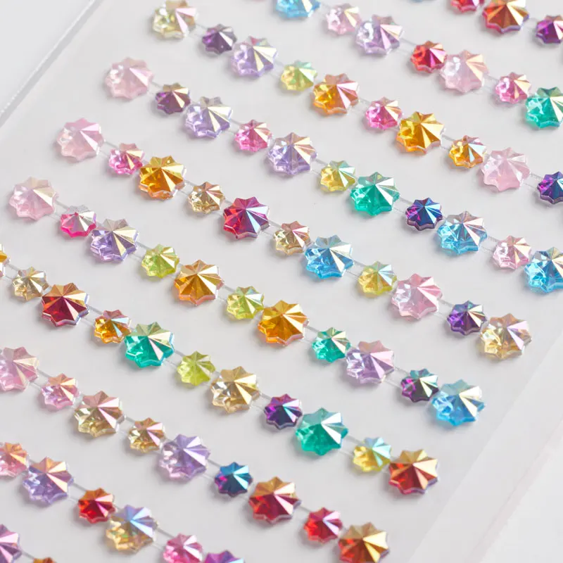 Custom Crystal Decoration Stickers Colorful Decoration Diamond Stickers DIY Decoration Stickers