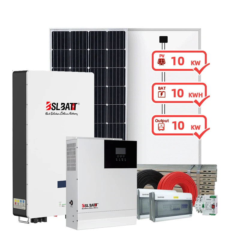 BSLBATT battery kit mounting lighting complete 2kw 5kw 10kw home off grid power panel solar energy system price for home