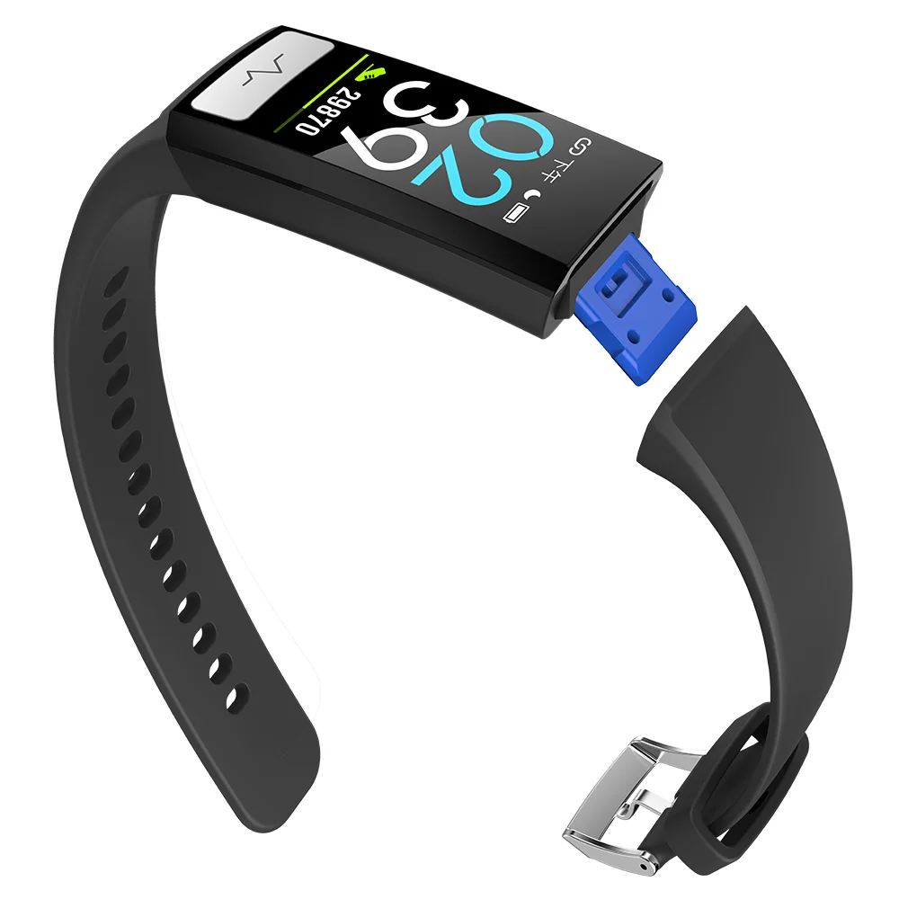 New on market body temperature smart bracelet healthy tracker fitness ECG blood pressure 24 hours heart rate detection wristband