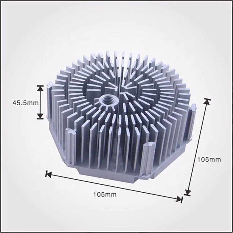 High Quality OEM Factory Custom Aluminum LED Heat Sink Light Supplier Cold Forging Heatsink for LED Tracking Lighting