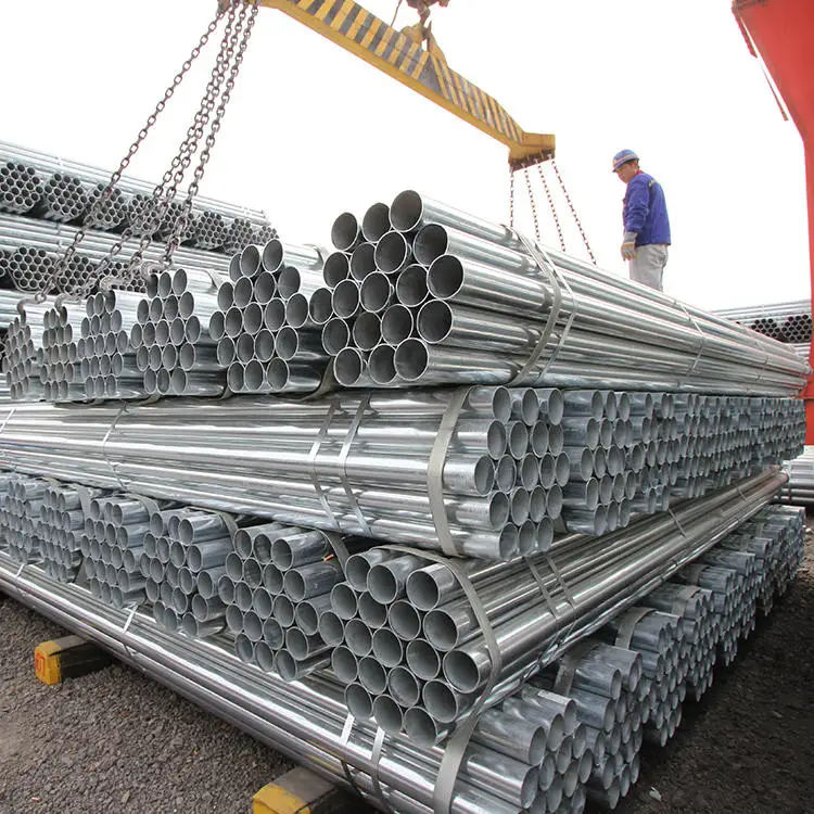 Round pipe galvanized steel pipe tianjin pre galvanised steel pipeube galvanized pipe prices philippines