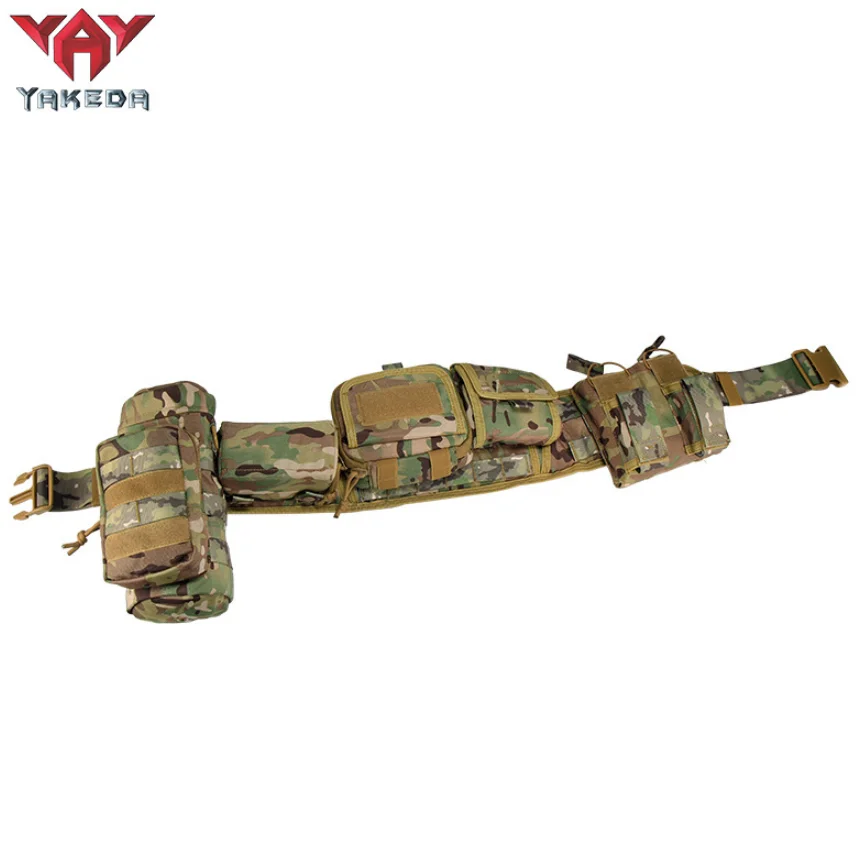 DFGB05 YAKATA 5 pcs kit Camouflage tactical waist belts with multi pockets molle system durable and multi function detachable