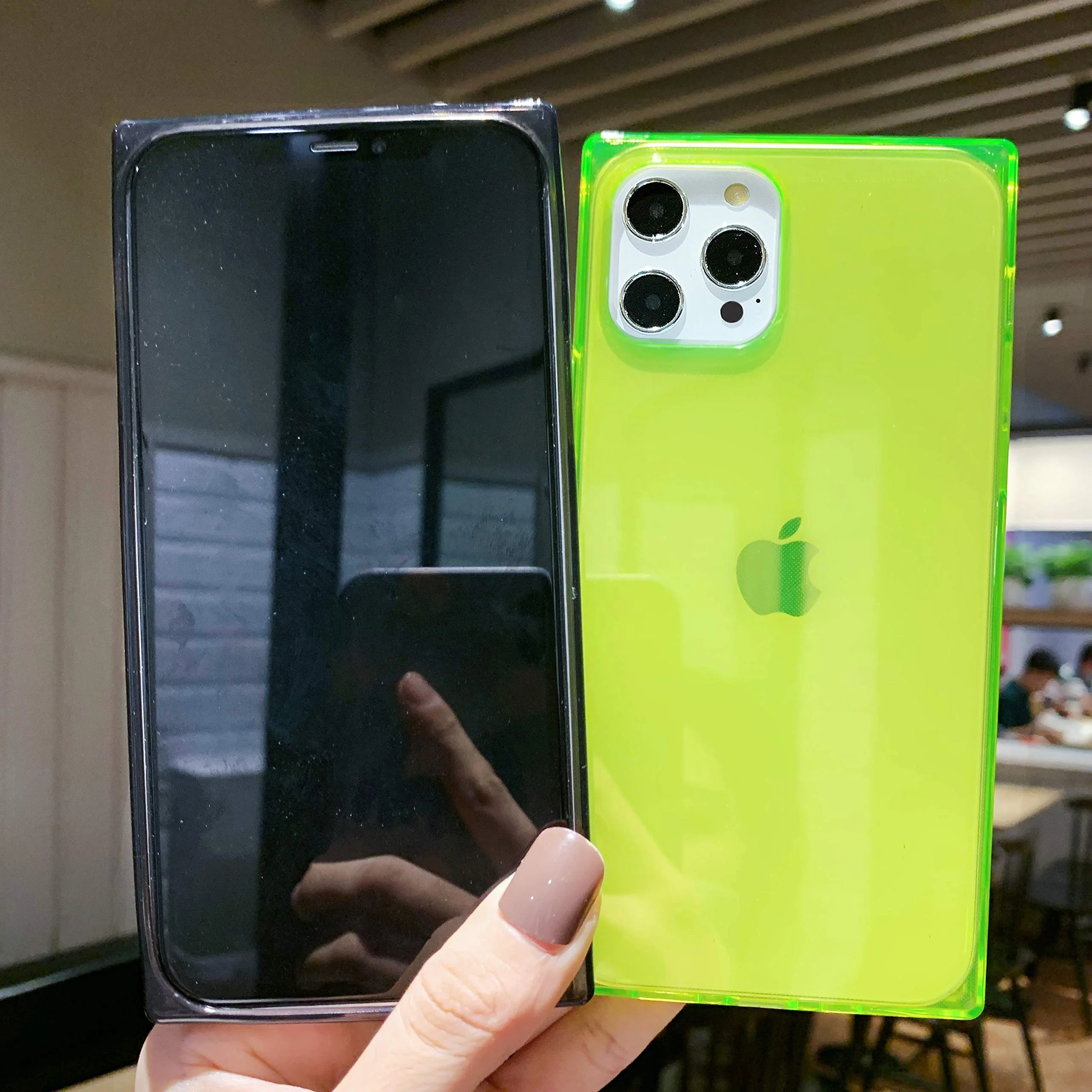 transparent bright colorful thin phone case for iPhone 6 6s 7 8  6 plus 7 plus 8 plus