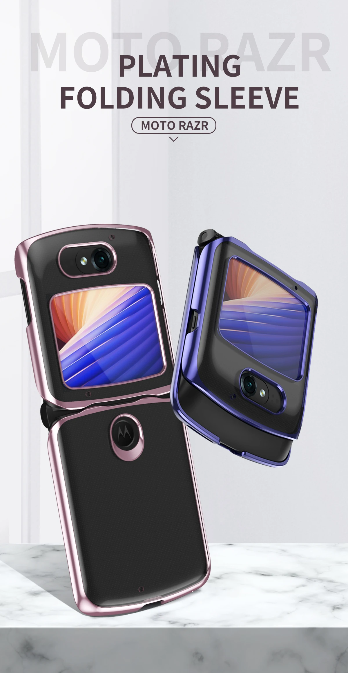 2021 New 5g Version Of The Stylish Painted All-inclusive Anti-fall Plastic Hard Phone Case Is Suitable For Motorola Razr