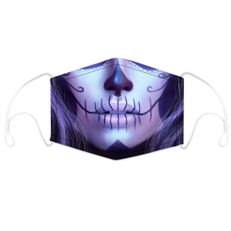 Earloop face marsk custom sublimated partymask reusable cloth dustmasks