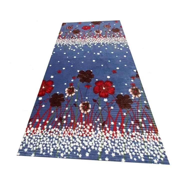 Latest home textiles Winter 2.1m  double side 100% polyester print flannel strip fabric