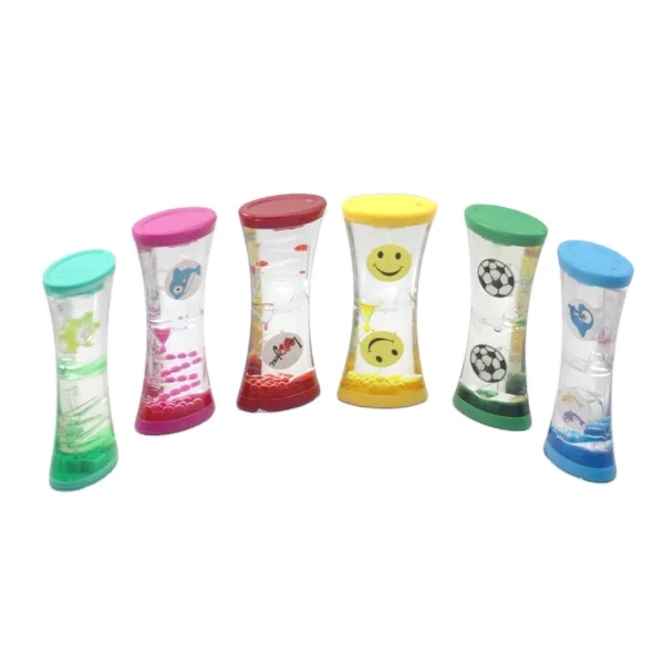 XINBAOHONG Kids gift Stress Relief Fidget Sensory Toys for Autistic Children Non-toxic Oil Colored Liquid sand glass