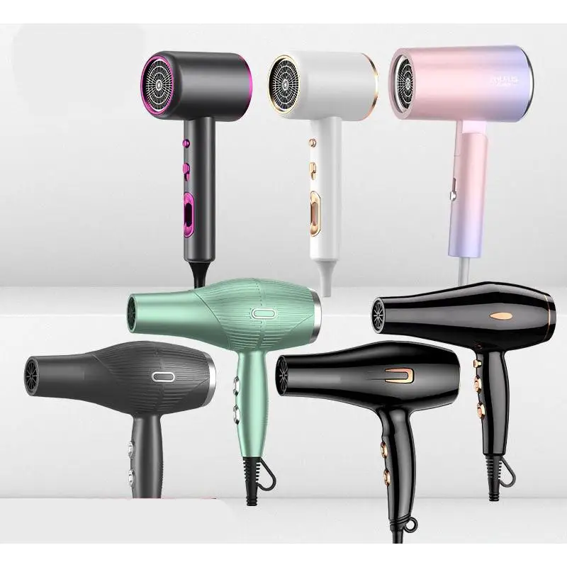 Professional Salon Hair Dryer,Powerful 2400W Fast Drying Low Noise Blow Dryer,Lightweight Hairdryer for Home Travel with Nozzle