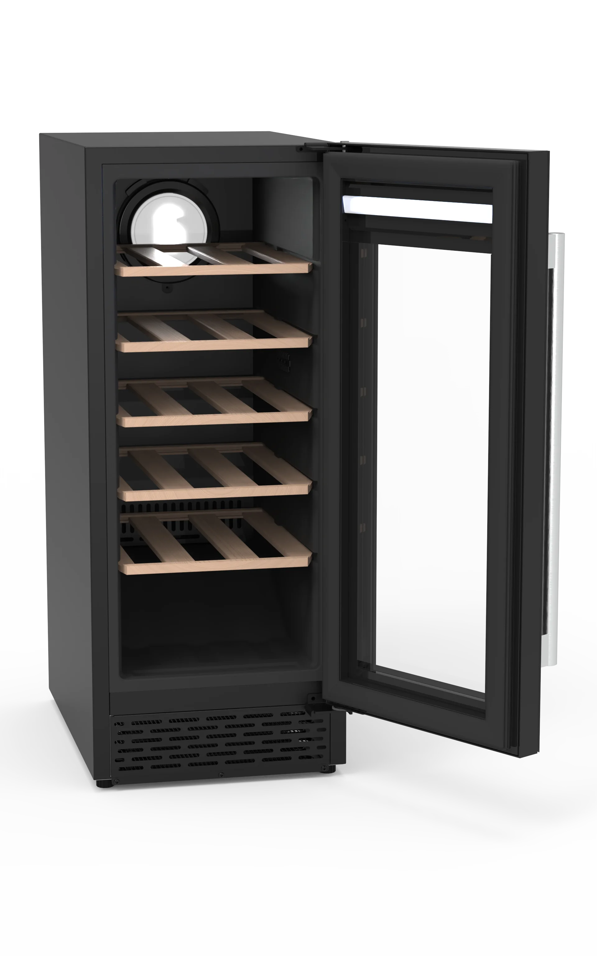 Электрический винный холодильник, погреб, холодильник на 24 бутылки, открытый холодильник, встроенный однозонный винный холодильник