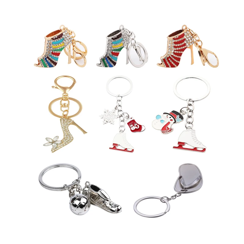 Customize Alloy Metal Shoe Keyring Basketball Mini Sneakers Key Chains Customized Charms Keychain Girls Keyrings for Handbags