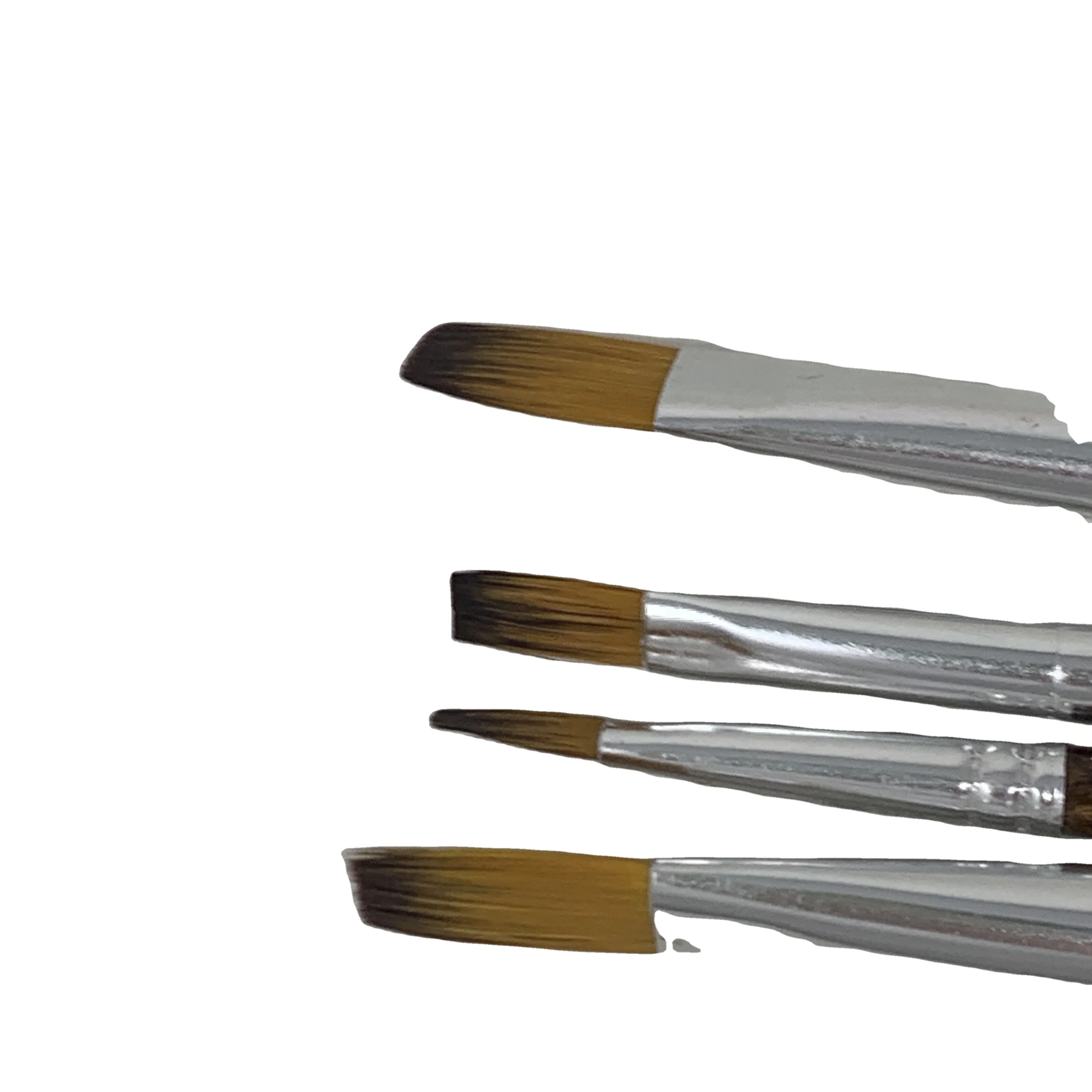 High Quality 4pcs Nylon Paint Brush Set Artist Paint Brush