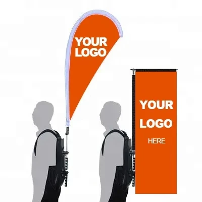 Высококачественный баннер с флагом на открытом воздухе велосипедный альпинистский рекламный рюкзак флаг заказ тканевый