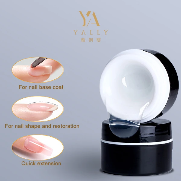 3 in 1 Nail Base Extension Building Gel Clear Function Gel Polish for Nail Extension Non-toxic