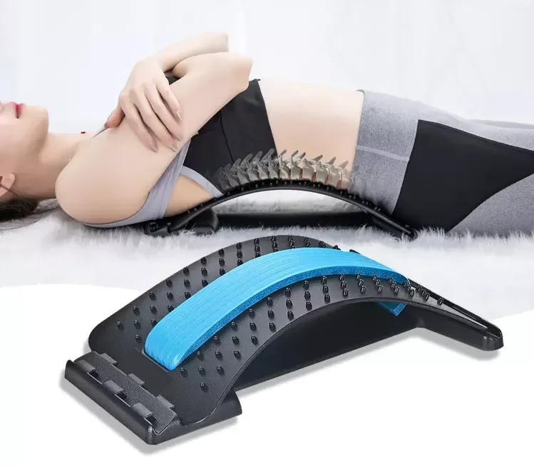 Manufacturer Wholesale Orthopedic Back Lumbar Support Stretch Massager Back Stretcher Acupuncture Magnetic Therapy Massager