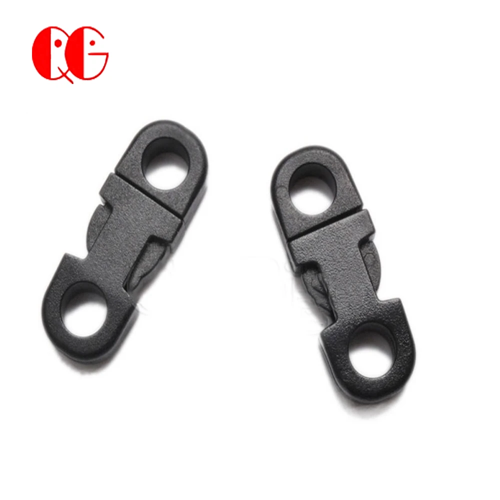 Mini Plastic 2 Hole Straight Release Buckles Belt buckle For Outdoor Backpack Garment Pets Collar Bags Camping Parts Accessories