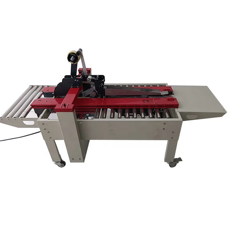 Small Carton Box Packaging Line Used Tape packing Sealing Machine for Bottom and Top Sides