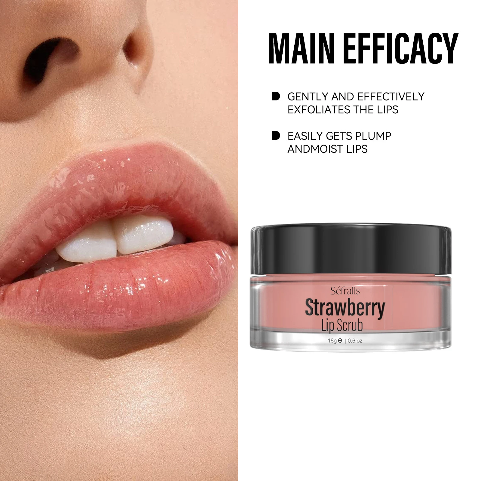 Strawberry Scrub Lip Balm Private Label Lip Scrub Korean Bal Fruit Lip Scrub Exfoliator