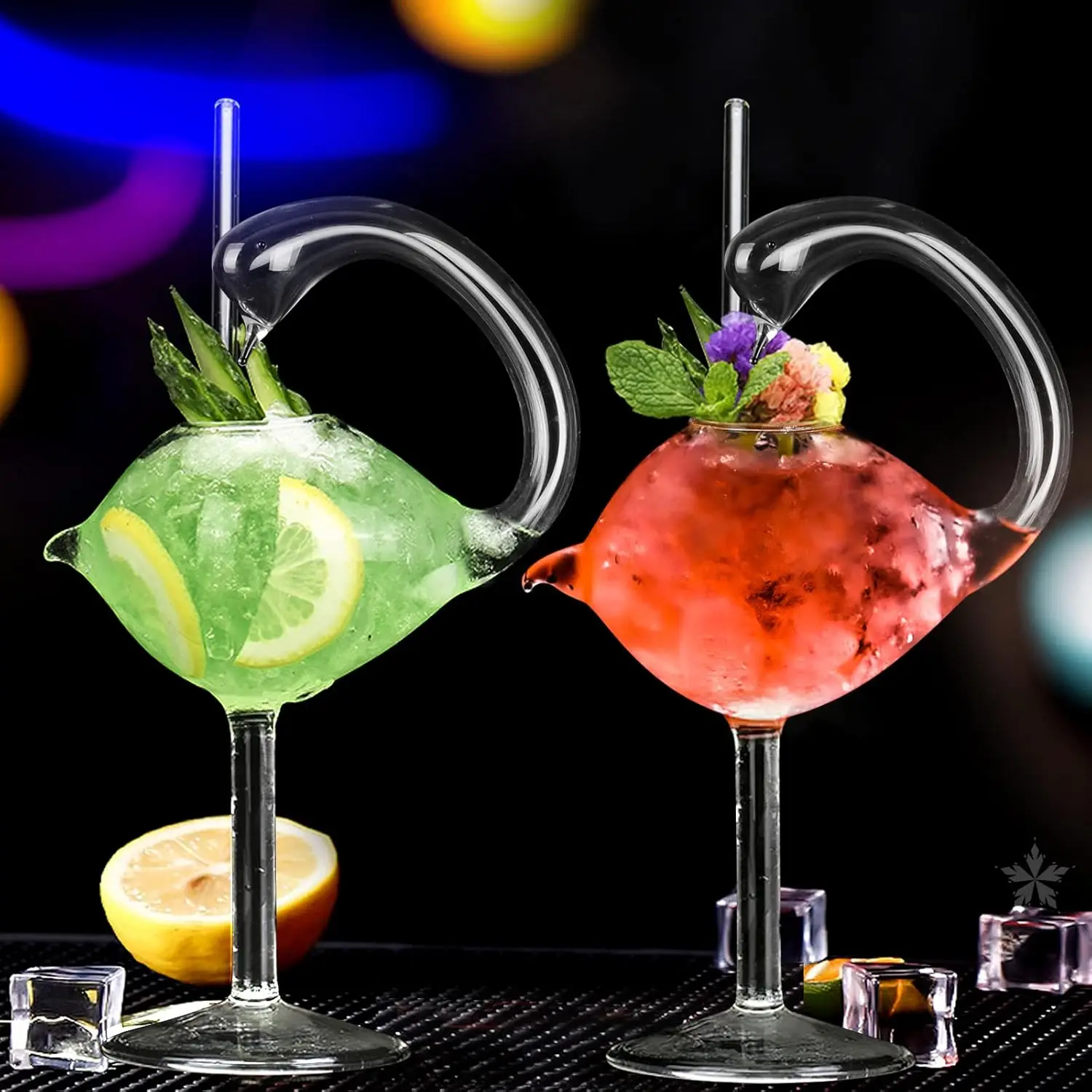 Cocktail Glass Swan Glass 6oz Creative Drinking Glasses Wedding Gift for Juice, Martini, Tequila, Margarita