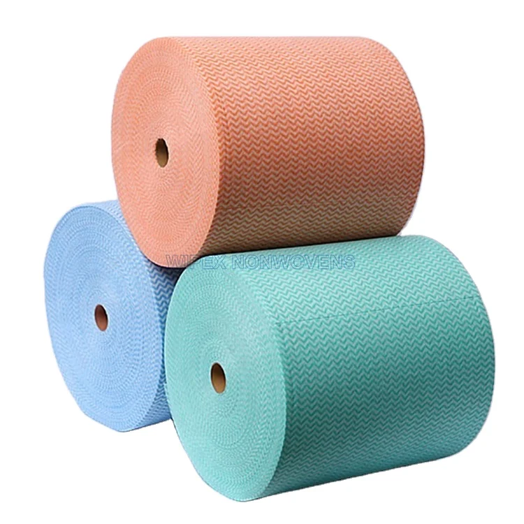 Wholesale Non Woven Jumbo Rolls Fast Food Store Cleaning Wipes Disposable Rag Cleaning Wipes In Brazil