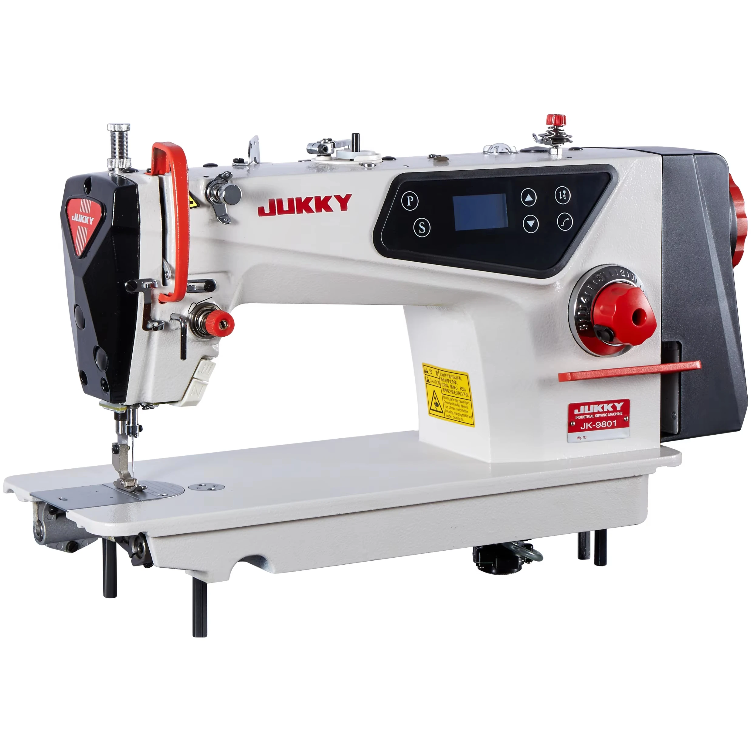 JK9801 High-Speed Automatic Lockstitch Industrial Sewing Machine Direct Drive Computerized Garments Leather New Condition