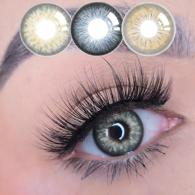 New arrival Meetone daisy green fancy amber storm blue eye contacts wholesale cheap price color contact lenses