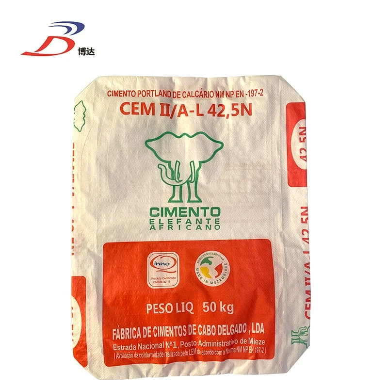 
Customized poly woven block bottom valve bag 50kg cement bags 