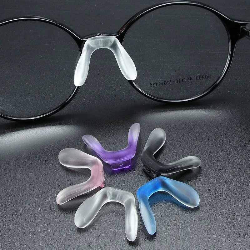 Silicone Children Adults U shape Glasses Nose Pieces Guards For Replacement Repair Kits Parts