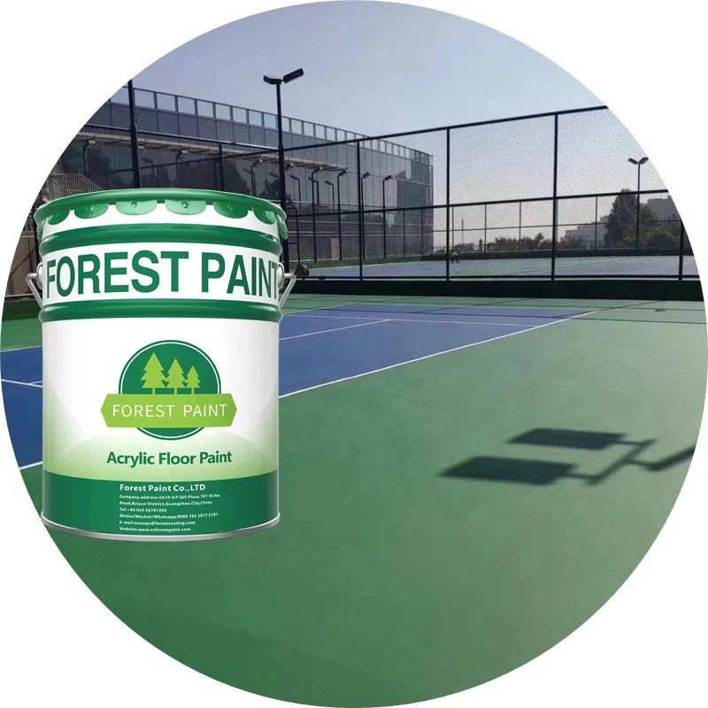 Direct factory sale price washable epoxy rubber floor paint sports flooring coating for outside