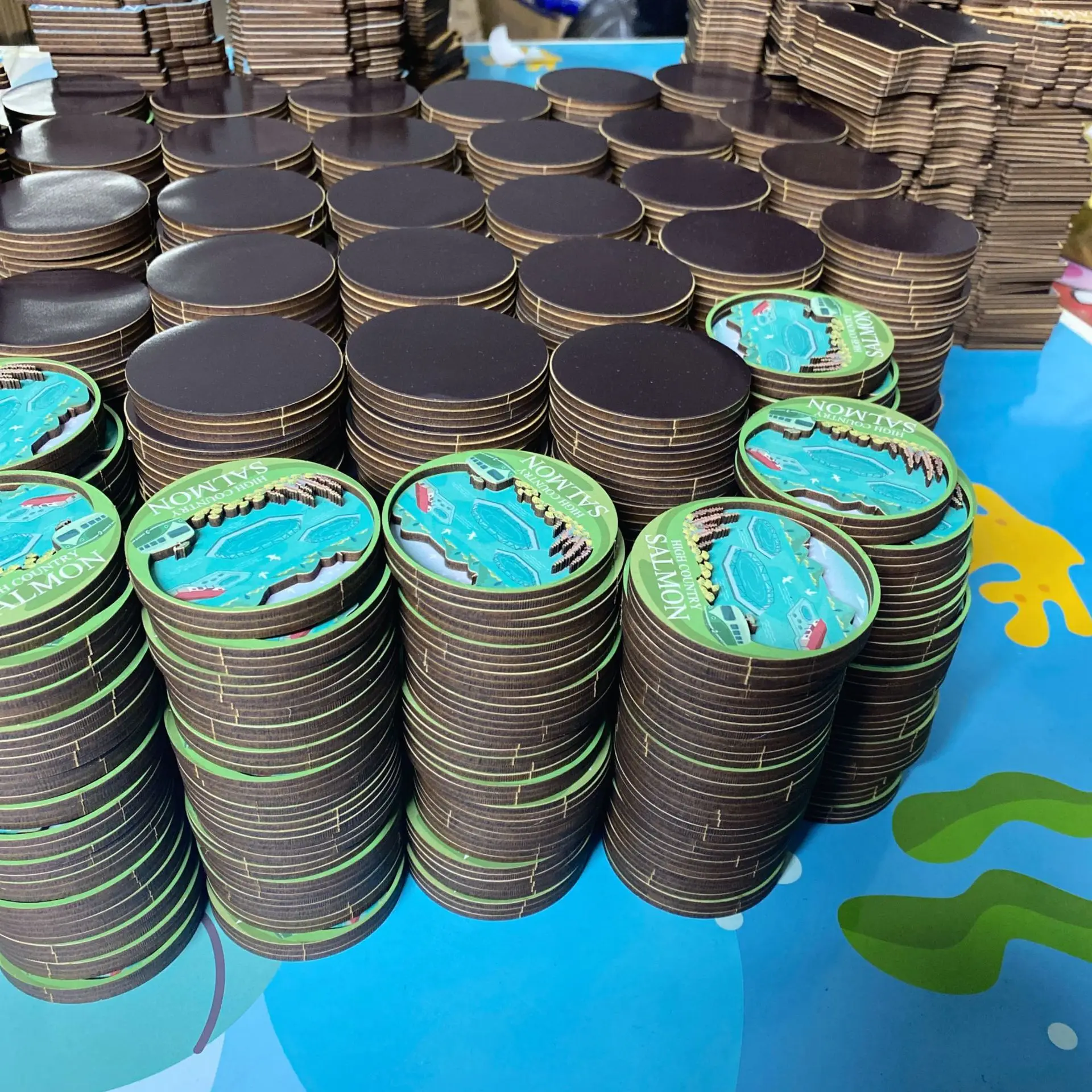Персонализированные деревянные 3D доски магниты на холодильник