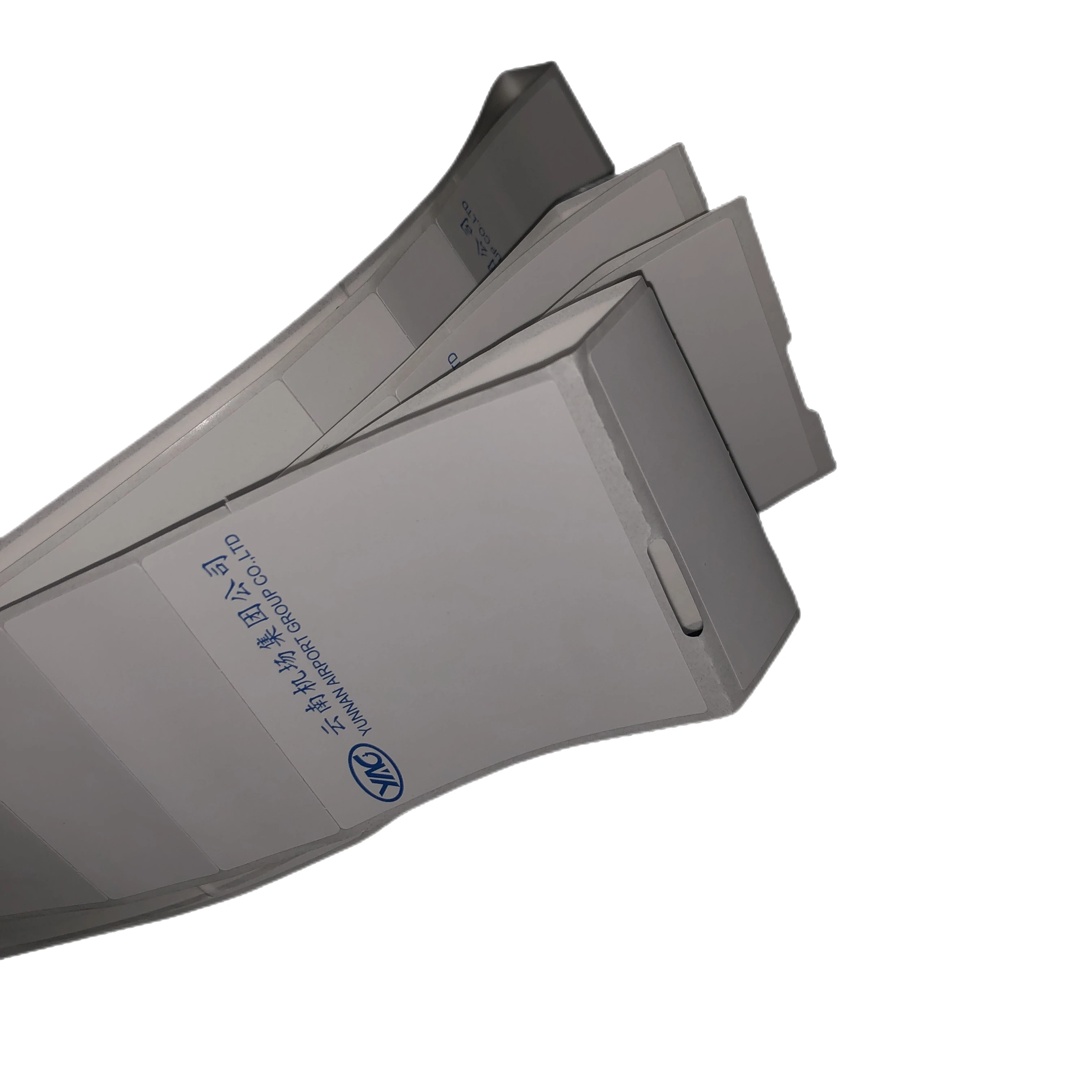 2020 Customize printed Aviation Adhesive label Airplane Luggage Tag uhf RFID 13.56 mhz chip luggage tags