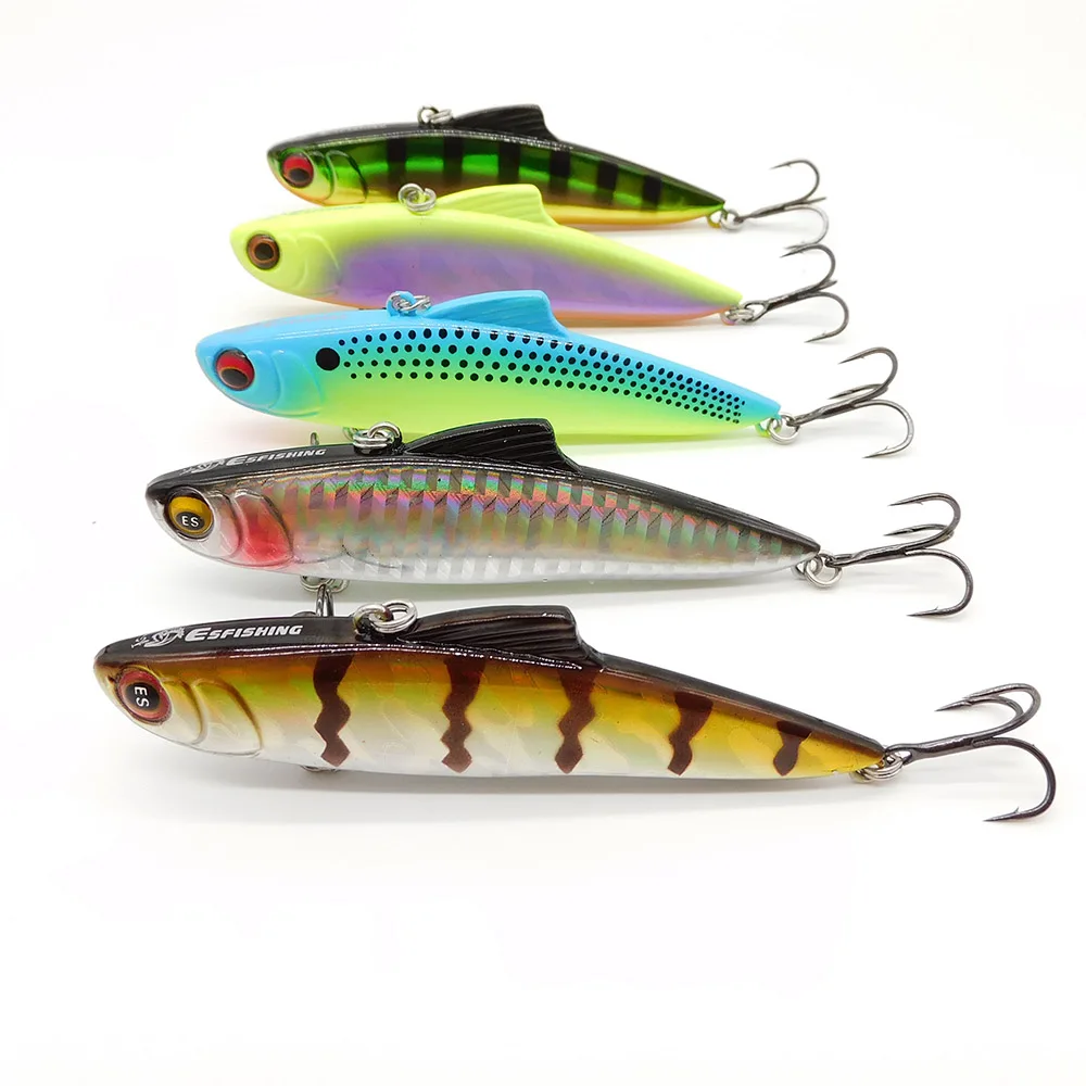 ESFISHING новая рыболовная приманка на заказ vib, приманка 8,5 см 19 г, жесткая приманка для ловли форели, окуня, щуки