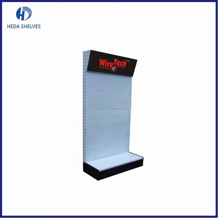 POP Hardware Tools Rack Display Stand retail store perforated hair extension metal display stand with hooks