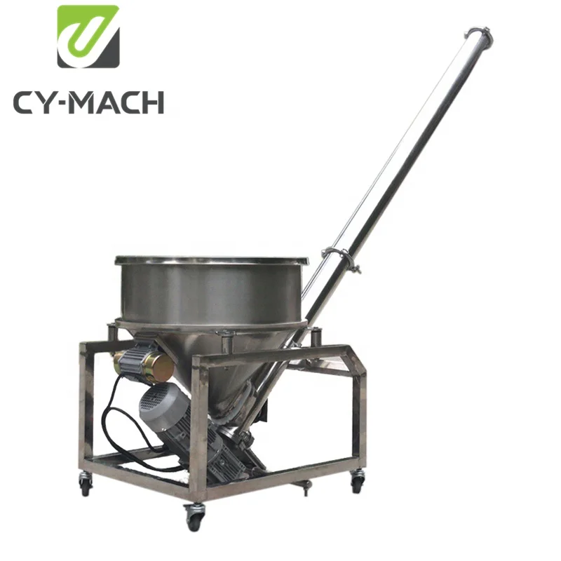 Concrete auger horizontal screw conveyor small powder grain
